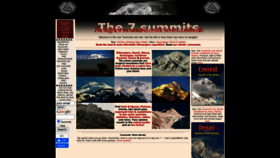 What 7summits.com website looked like in 2022 (1 year ago)