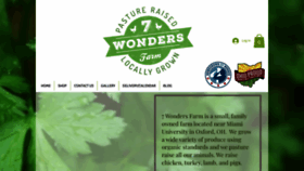 What 7wondersfarm.com website looked like in 2022 (1 year ago)