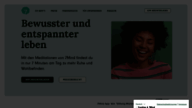 What 7mind.de website looked like in 2023 (1 year ago)