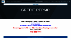 What 755creditscore.com website looked like in 2023 (1 year ago)