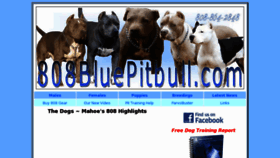 What 808bluepitbull.com website looked like in 2012 (11 years ago)