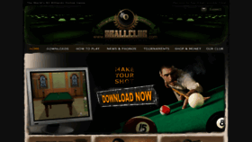 What 8ballclub.com website looked like in 2014 (9 years ago)