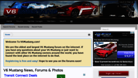 What 8mustang.com website looked like in 2014 (9 years ago)