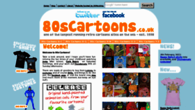 What 80scartoons.co.uk website looked like in 2016 (8 years ago)
