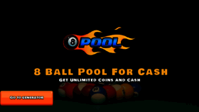 What 8ballpool4cash.com website looked like in 2017 (6 years ago)