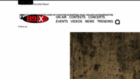 What 89xradio.com website looked like in 2017 (6 years ago)
