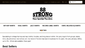 What 88strong.com website looked like in 2017 (6 years ago)