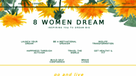 What 8womendream.com website looked like in 2018 (6 years ago)
