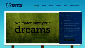 What 89bytes.com website looked like in 2018 (6 years ago)