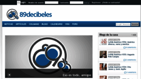 What 89decibeles.com website looked like in 2018 (6 years ago)