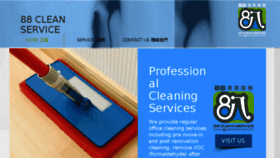 What 88cleanservice.com website looked like in 2018 (6 years ago)