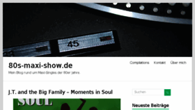 What 80s-maxi-show.de website looked like in 2018 (5 years ago)