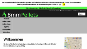 What 8mmpellets.de website looked like in 2018 (6 years ago)