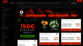 What 888sport.com.es website looked like in 2018 (5 years ago)