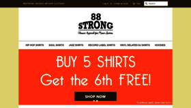 What 88strong.com website looked like in 2019 (5 years ago)