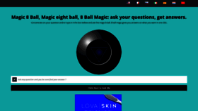 What 8-ball-magic.com website looked like in 2019 (5 years ago)