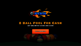 What 8ballpool4cash.com website looked like in 2019 (4 years ago)