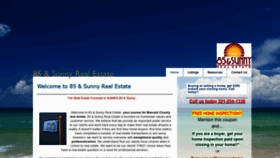 What 85andsunnyrealestate.com website looked like in 2019 (4 years ago)