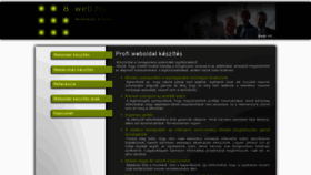 What 8web.hu website looked like in 2020 (4 years ago)