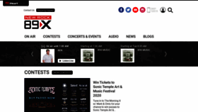 What 89xradio.com website looked like in 2020 (4 years ago)