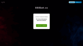What 888bet.co website looked like in 2020 (4 years ago)