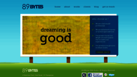 What 89bytes.com website looked like in 2020 (3 years ago)