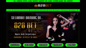What 828bet.com website looked like in 2021 (4 years ago)