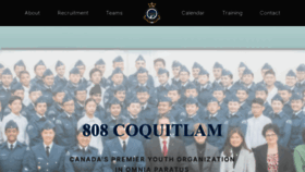 What 808cadets.com website looked like in 2021 (3 years ago)