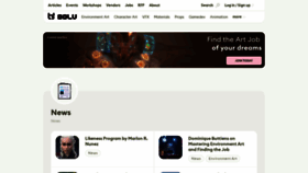 What 80.lv website looked like in 2021 (3 years ago)