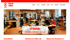 What 8fablab.fr website looked like in 2021 (3 years ago)