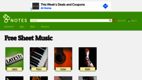 What 8notes.com website looked like in 2021 (2 years ago)