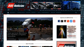 What 800noticias.com website looked like in 2021 (2 years ago)