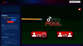 What 8ball-pool.io website looked like in 2021 (2 years ago)