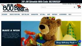 What 800bear.com website looked like in 2021 (2 years ago)