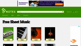 What 8notes.com website looked like in 2022 (1 year ago)