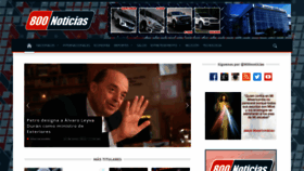 What 800noticias.com website looked like in 2022 (1 year ago)