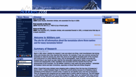 What 8000ers.com website looked like in 2022 (1 year ago)
