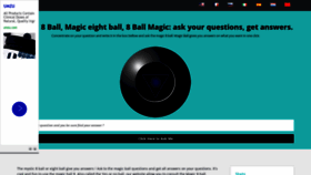 What 8-ball-magic.com website looked like in 2022 (1 year ago)