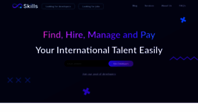 What 8skills.co website looked like in 2023 (1 year ago)