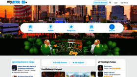 What 813area.com website looked like in 2023 (1 year ago)