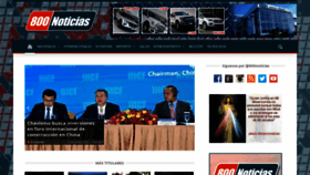 What 800noticias.com website looked like in 2023 (This year)