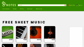 What 8notes.com website looked like in 2023 (This year)