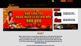 What 8kbet.page website looked like in 2023 (This year)
