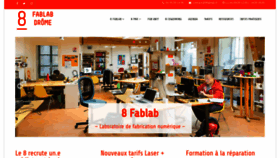 What 8fablab.fr website looks like in 2024 