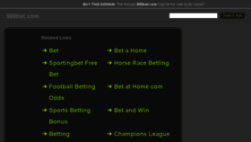 What 989bet.com website looked like in 2015 (9 years ago)