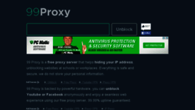 What 99proxy.com website looked like in 2015 (9 years ago)