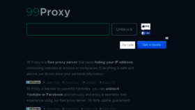 What 99proxy.com website looked like in 2016 (8 years ago)