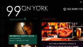 What 99onyork.com.au website looked like in 2016 (8 years ago)