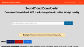 What 9soundclouddownloader.com website looked like in 2016 (8 years ago)