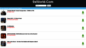 What 9xworld.com website looked like in 2017 (7 years ago)